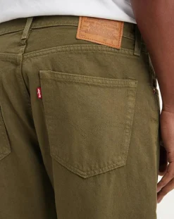 Sale Levi's® Jean 551™ Z en Coton & Chanvre Authentic Straight vert kaki