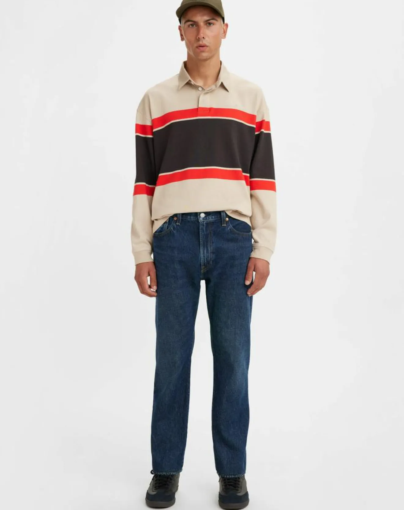 Sale Levi's® Jean 551™ Z en Coton & Chanvre Authentic Straight bleu foncé