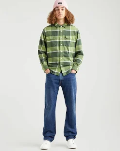 Sale Levi's® Jean 551™ Z en Coton & Chanvre Authentic Straight bleu foncé