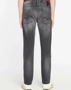 Clearance Replay Jean ajusté Anbass Overdry gris foncé