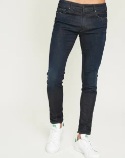 Homme Replay Jean ajusté Brut bleu foncé