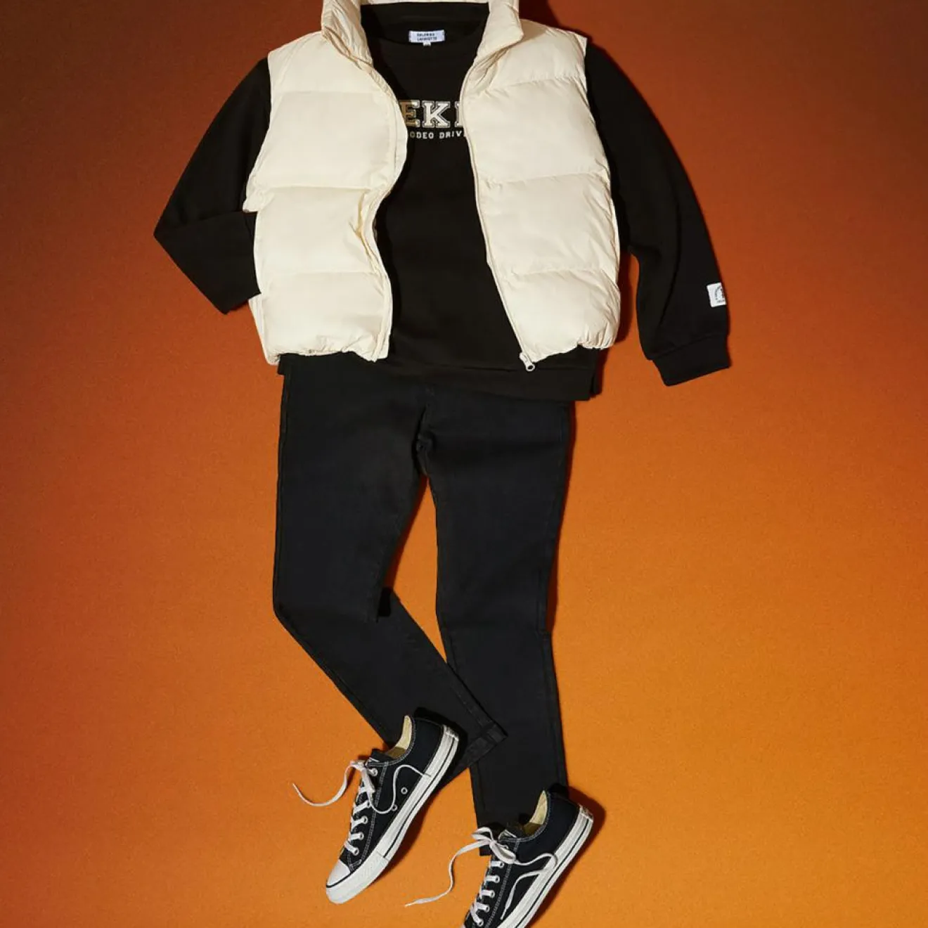 Online Galeries Lafayette & Kids Jean ajusté en Coton bio Karl stretch noir