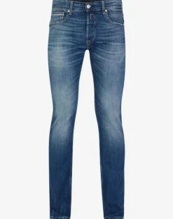 Clearance Replay Jean ajusté stretch Grover Délavé bleu