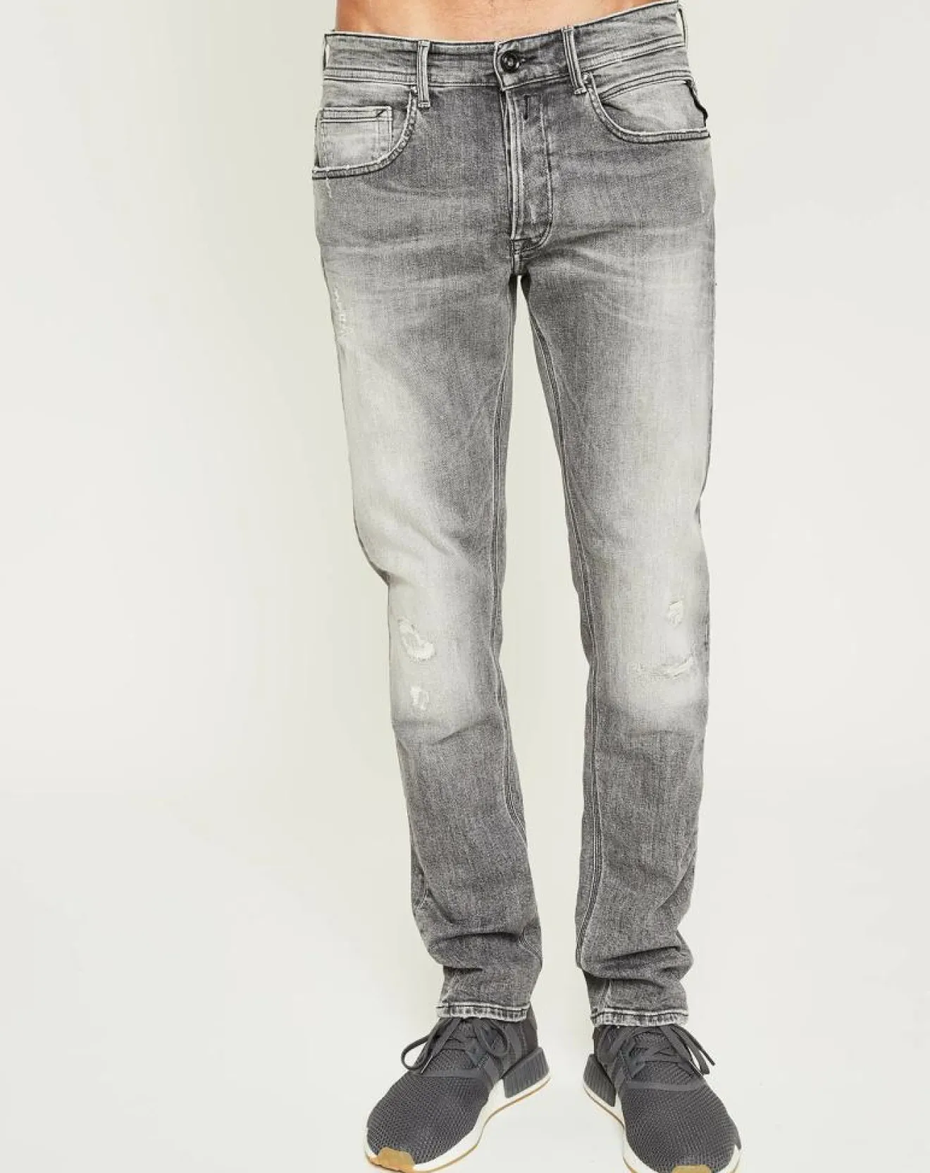 Best Replay Jean Anbass 10 Yo Stry gris clair