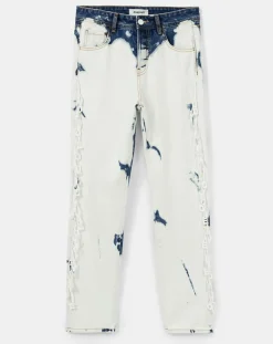 Desigual Jean Bleach blanc/bleu
