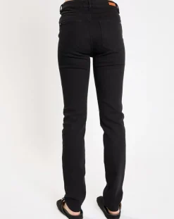 Femme Jodhpur Jean Bmock droit brut noir