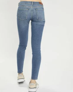 Femme Scotch & Soda Jean bohemienne taille haute Skinny bleu moyen
