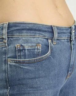 Femme Scotch & Soda Jean bohemienne taille haute Skinny bleu moyen