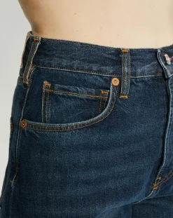 Femme Scotch & Soda Jean Boyfriend 100% Coton Bio bleu moyen