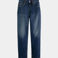 Femme Scotch & Soda Jean Boyfriend 100% Coton Bio bleu moyen