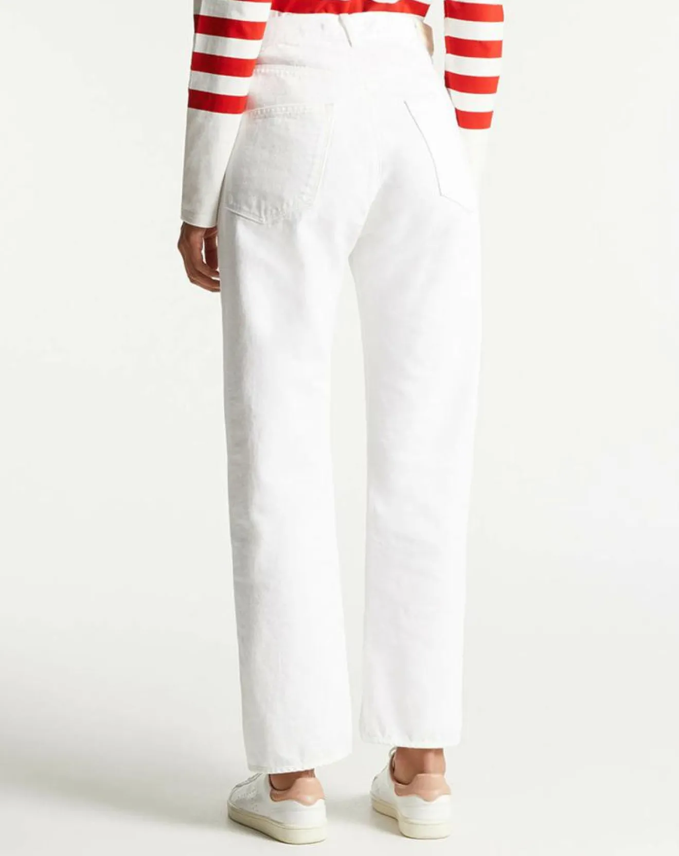Femme Scotch & Soda Jean boyfriend blanc