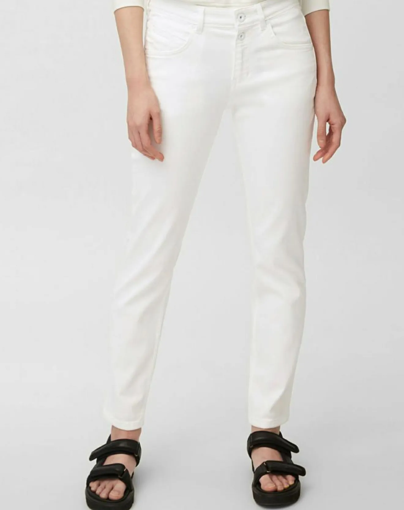 Femme Marc O'Polo Jean boyfriend blanc