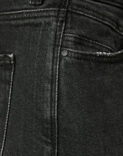 Femme Esprit Jean court authentique en coton biologique Slim gris moyen