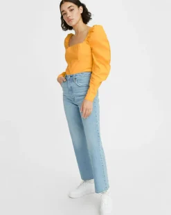 New Levi's® Jean crop boot Ribcage bleu