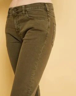 Outlet Acquaverde Jean cropped Natural Nils army