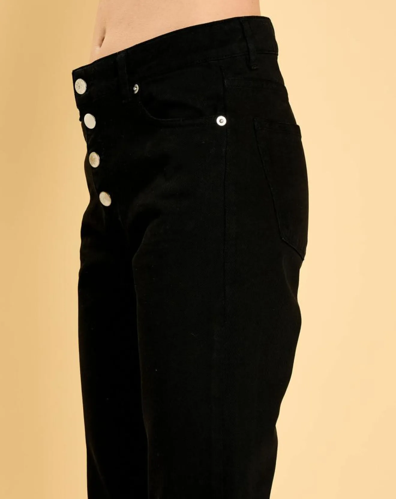 Femme Acquaverde Jean Cynthia black resine