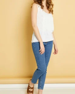 Femme Acquaverde Jean Denim Hallie pierre bleu