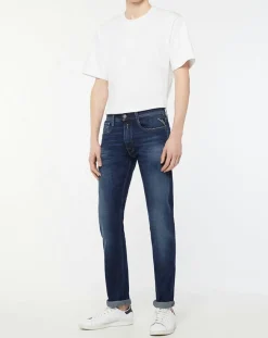 Hot Replay Jean Denim Functional bleu foncé