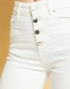 Femme Acquaverde Jean Denim Nevada blanc