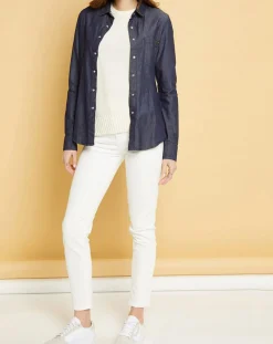 Femme Acquaverde Jean Denim Nevada blanc