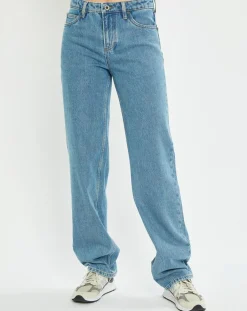 Femme Marc O'Polo Jean droit 100% Coton Bio Heddal Baggy Style bleu