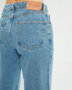 Femme Marc O'Polo Jean droit 100% Coton Bio Heddal Baggy Style bleu