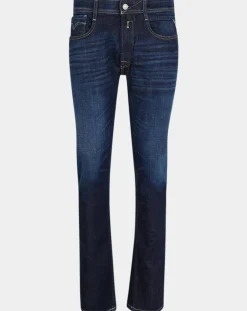 New Replay Jean droit 100% Coton Bio Pure Denim Rocco bleu foncé