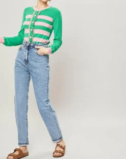 Femme Manoush Jean Droit bleu