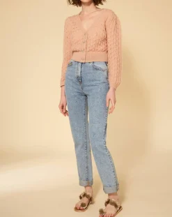 Femme Manoush Jean Droit bleu