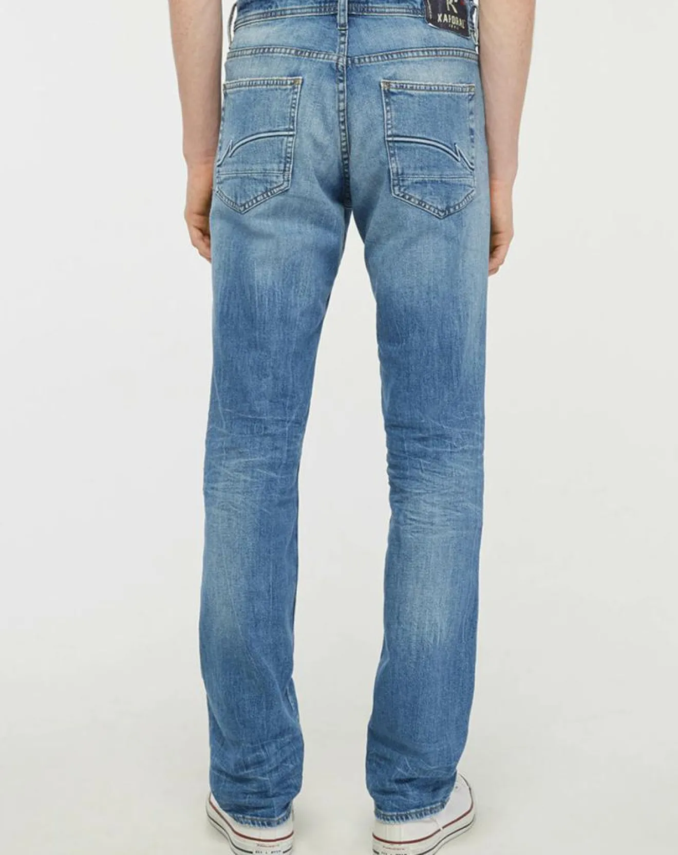 Homme Kaporal 5 Jean Droit Datte délavé bleu
