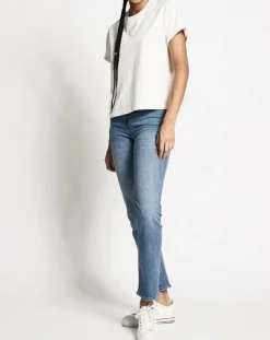 Sale Lee Jean droit Elly Hr bleu délavé