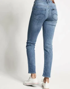 Sale Lee Jean droit Elly Hr bleu délavé