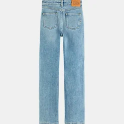 New Scotch & Soda Jean droit en Toile de coton bio bleu