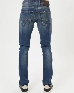 Sale Replay Jean Droit Grover 3J Med bleu