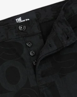 Homme The Kooples Jean Droit Logo noir délavé