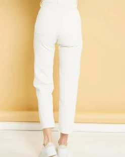 Femme Acquaverde Jean droit Natural Marta écru