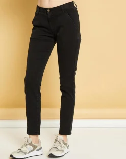 Femme Acquaverde Jean droit Natural Mels black stone