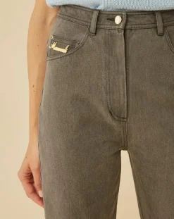 Clearance Manoush Jean Droit noir