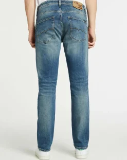 New Teddy Smith Jean droit Worn Comfor bleu