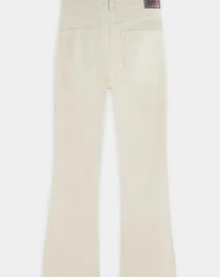 Femme Scotch & Soda Jean en Coton Bio mélangé Flare The Kick Cropped écru