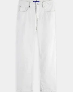Homme Scotch & Soda Jean en Coton Bio mélangé Regular Fit blanc