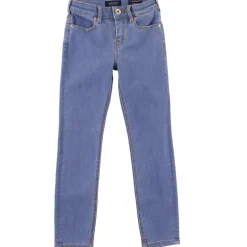 Enfant Scotch & Soda Jean en Toile de coton à taille haute bleu