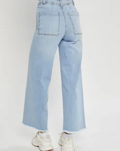 Femme Billabong Jean Evasé Free Fall Ind bleu clair