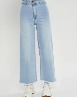 Femme Billabong Jean Evasé Free Fall Ind bleu clair