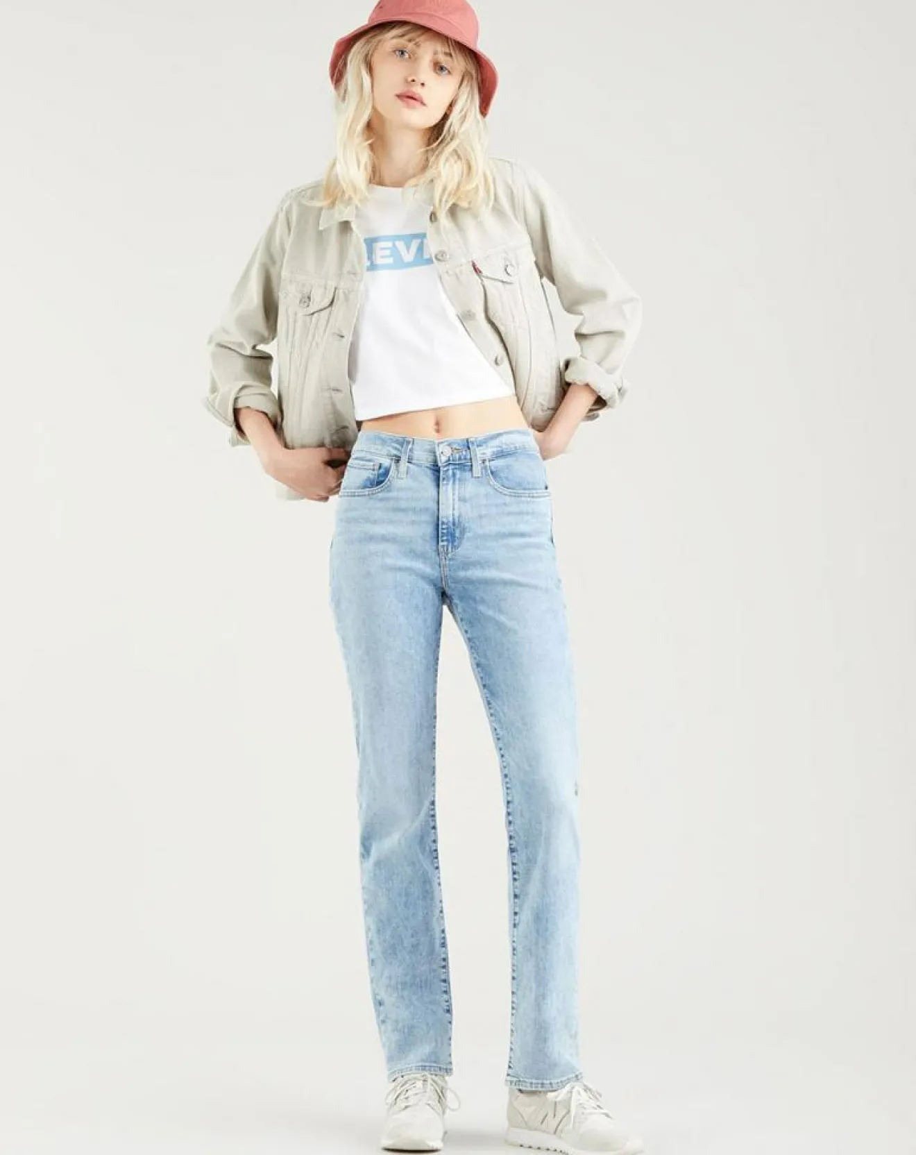 Femme Levi's® Jean high rise straight 724 Spill T bleu clair