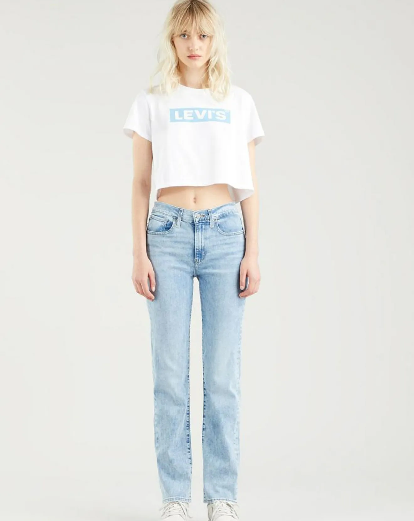 Femme Levi's® Jean high rise straight 724 Spill T bleu clair