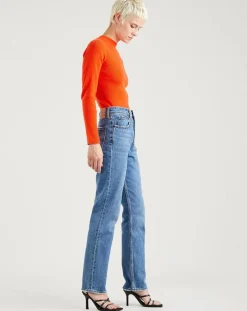 Femme Levi's® Jean high slim straight 70's bleu