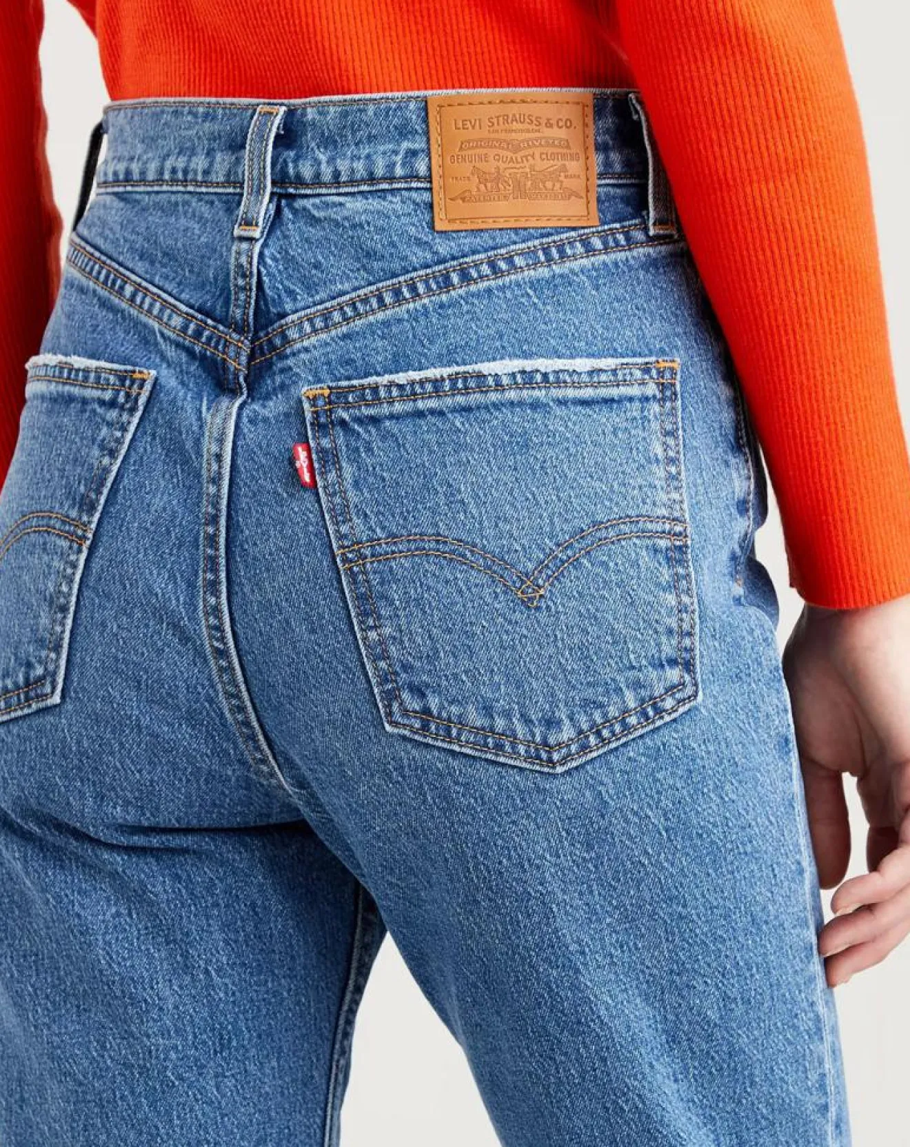 Femme Levi's® Jean high slim straight 70's bleu