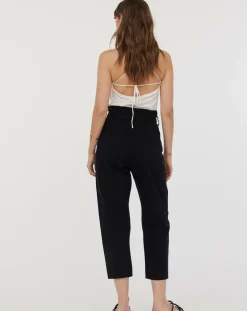 Femme Acquaverde Jean large James noir