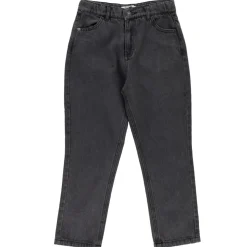 Enfant Galeries Lafayette & Kids Jean mom Anna en Toile de coton bio gris foncé